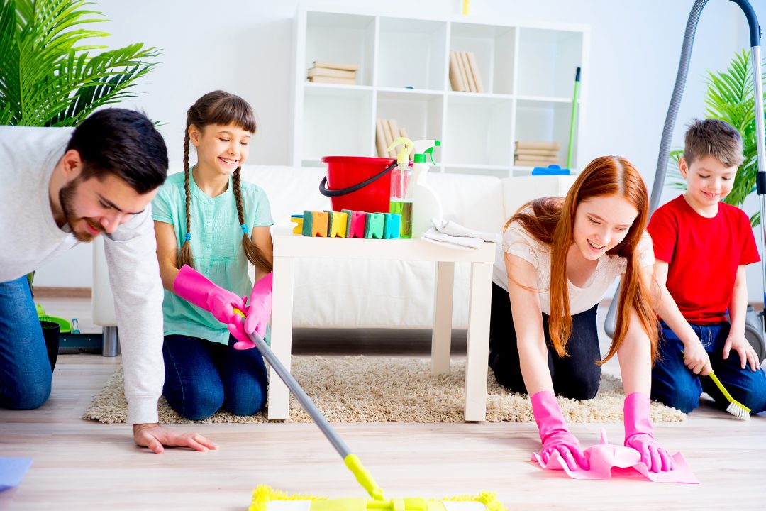 Cleaning strategies for large families