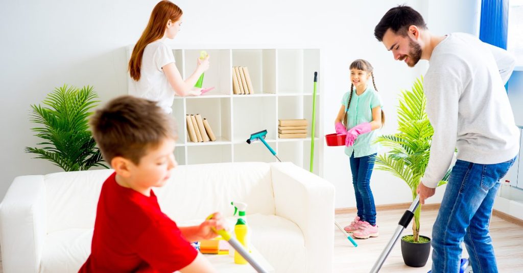 Cleaning strategies for large families